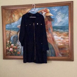 Navy Women's Lightweight Zip-Front Dress